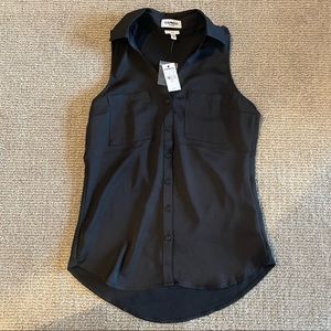 Express Portofino Slim Button Down Dress Top XXS